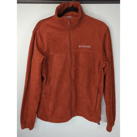 Columbia Steens Mountain 2.0‎ Carnelian Red Full Zip Fleece Jacket Men's Medium - Picture 3 of 8